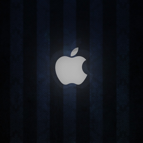 ipad wallpaper blue apple by martz90