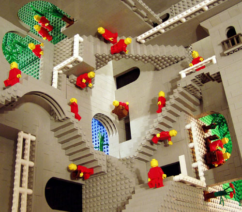 Eschers Relativity in LEGO