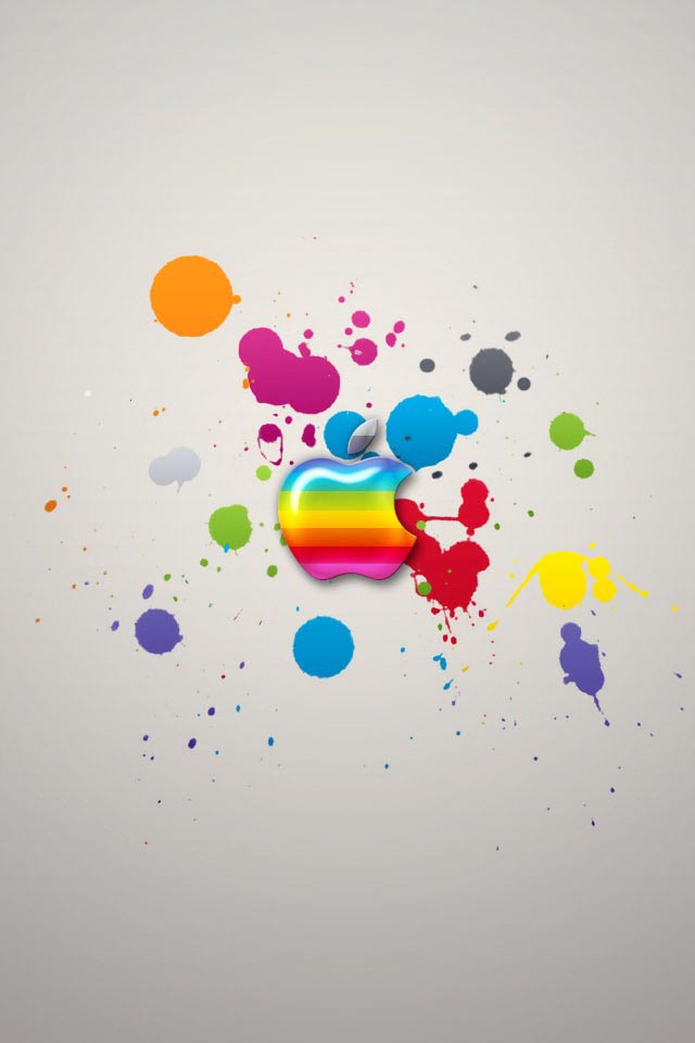 apple colors iphone 4 wallpaper