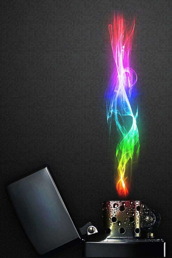 Lighter Creative Wallpaper iPhone