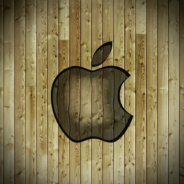 ipad apple wallpaper wood by thekingofthevikings