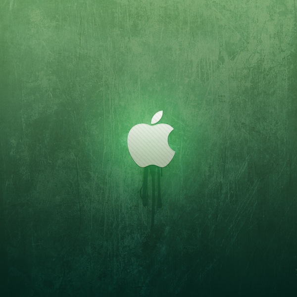 ipad wallpaper green apple