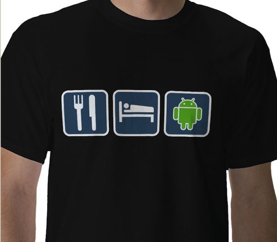 Eat Sleep Android t-shirt