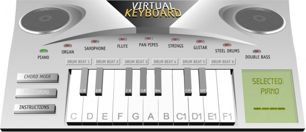 BGFL Online Piano keyboard