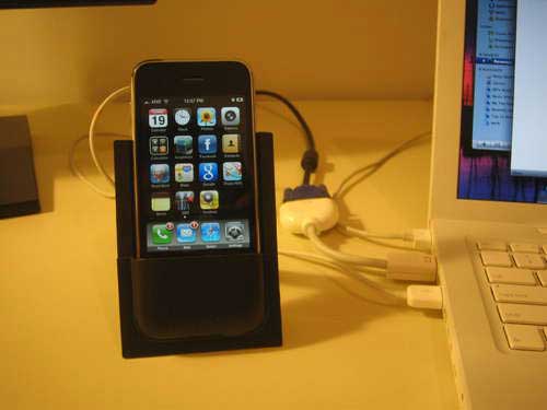 Packaging Stand-cum-iPhone Dock