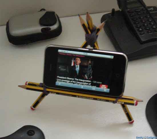 Pencil iPhone Stand