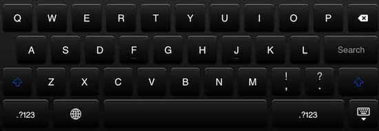 Black Keyboard App