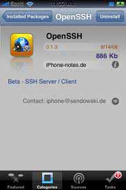 openSSH Cydia App