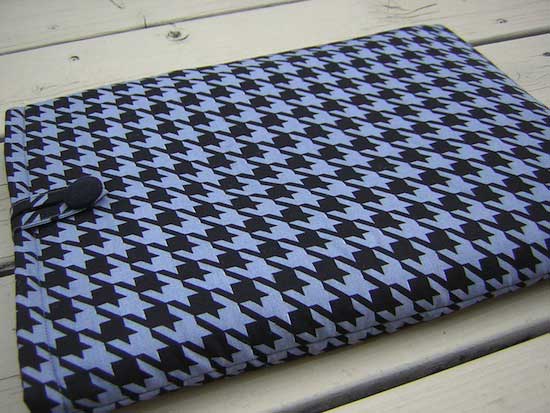 Blue Houndstooth padded