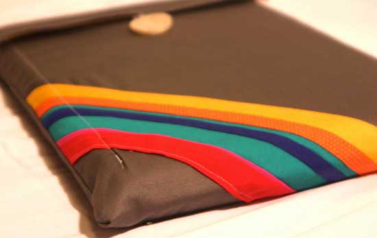 Gray Multi Color Laptop sleeve