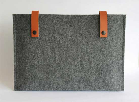 Grey Wool Felt Sleeve