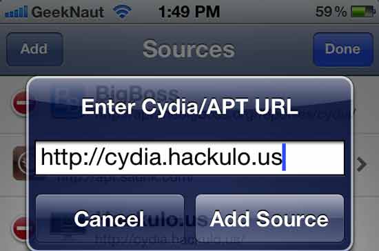 hackulous cydia