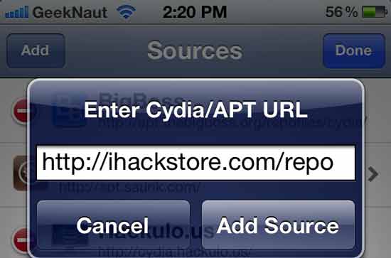 ihackstore repo cydia