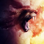 HTC Desire Wallpapers Space-lion