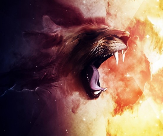 HTC Desire Wallpapers Space-lion