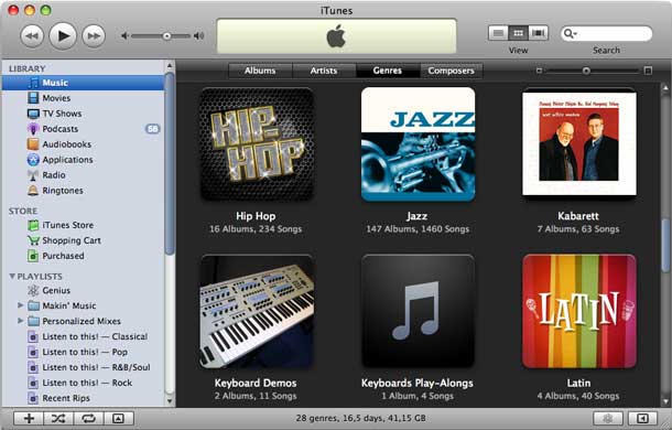 custom genre images itunes