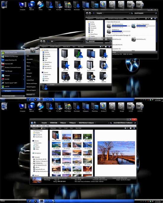 Neon 2C Windows 7 Themes