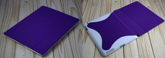 Ctech Purple Polyurethane iPad Case 