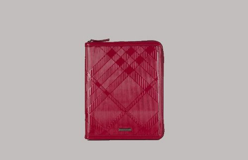 Burberry Patent Check-Embossed Leather iPad Case Cover