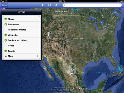 Google earth for New iPad