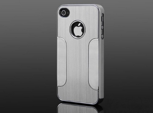 Premium Chrome Aluminum Skin Hard Back Case