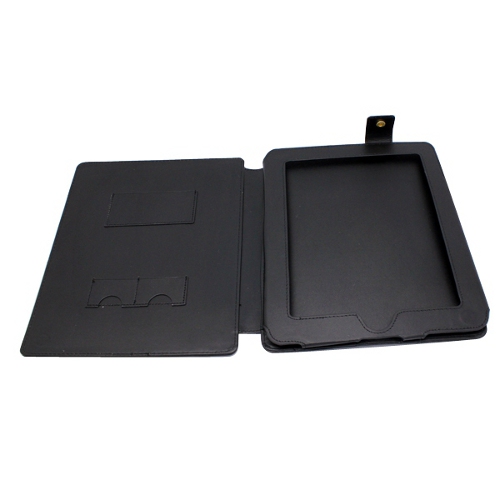 iPad Tablet PC Black Leather Case
