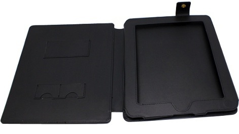 iPad Tablet PC Black Leather Case