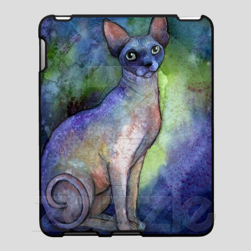 Watercolor Sphynx Sphinx Cat