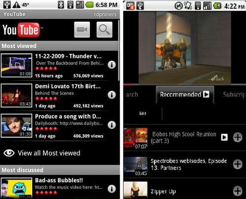 YouTube for Android