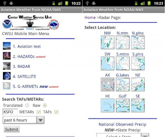 Aviation Weather from NOAANWS