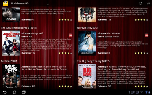 MovieBrowser HD for Tablet