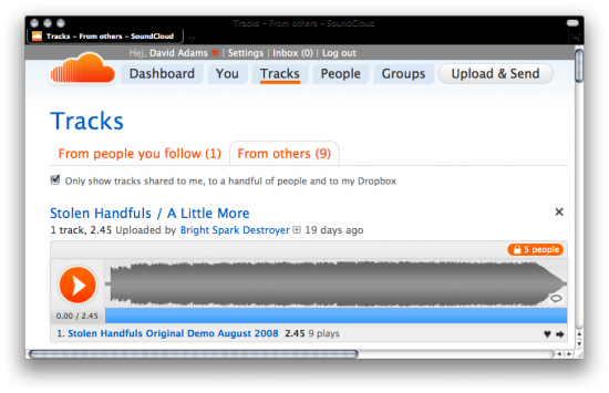 Dropbox Soundcloud