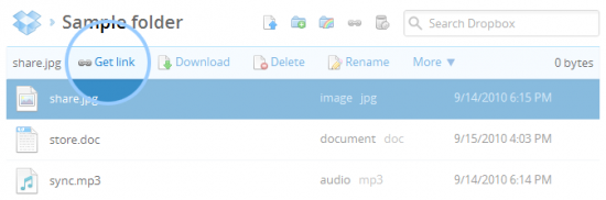 Share DropBox Folder