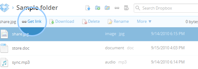 How to Share a DropBox Folder