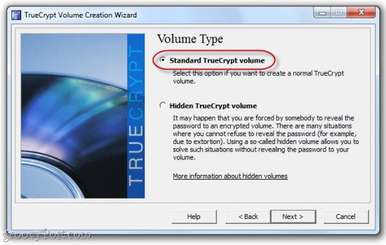 Standard TrueCrypt volume