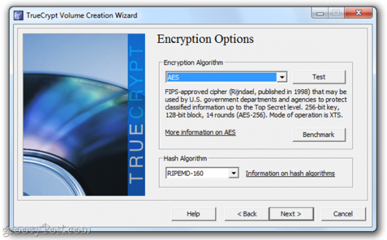  encryption options