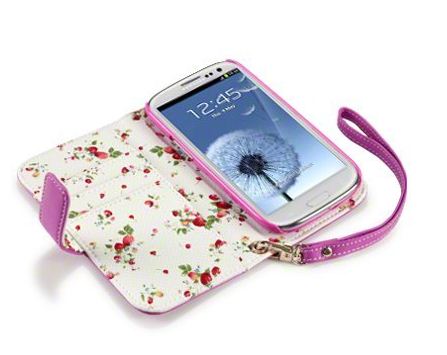 Galxy S3 PU Leather Wallet Case