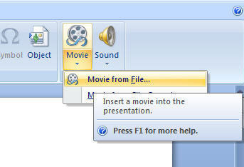 insert movie into powerpoint