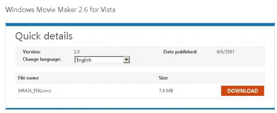 WindoWindows Movie maker Quick Install