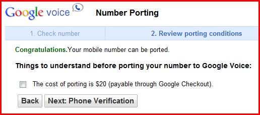 Google Voice Number