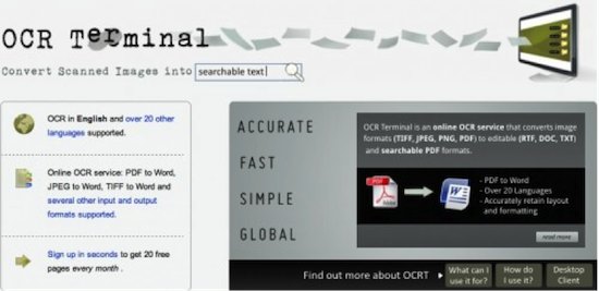 ocr terminal