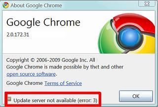 Google Chrome Update Server Not Available: How to Fix it