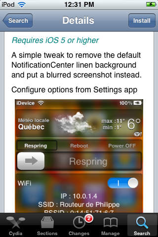 BlurriedBackground available for iOS5, iOS6, iOS7