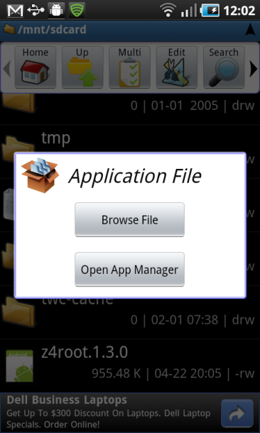 application file z4 root