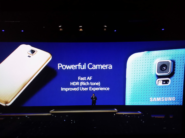 Galaxy s5 comes with an improved camera -- fast autofocus, HDR, and improved user experience