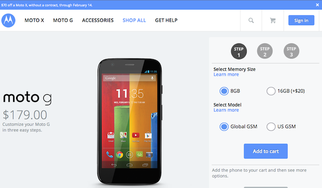 Moto G Arrives at US Cellular, Headed to AIO Wireless on February 14th