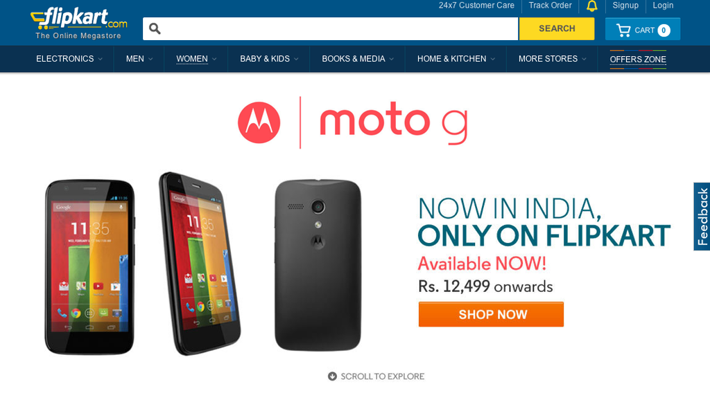 Moto G flipkart india sale