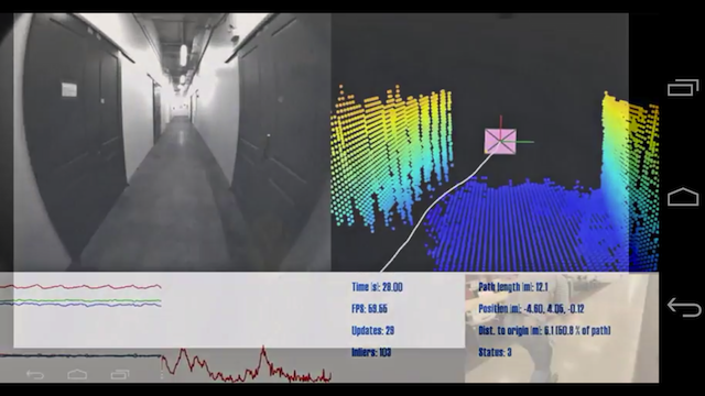 Project Tango 3D mapping at work